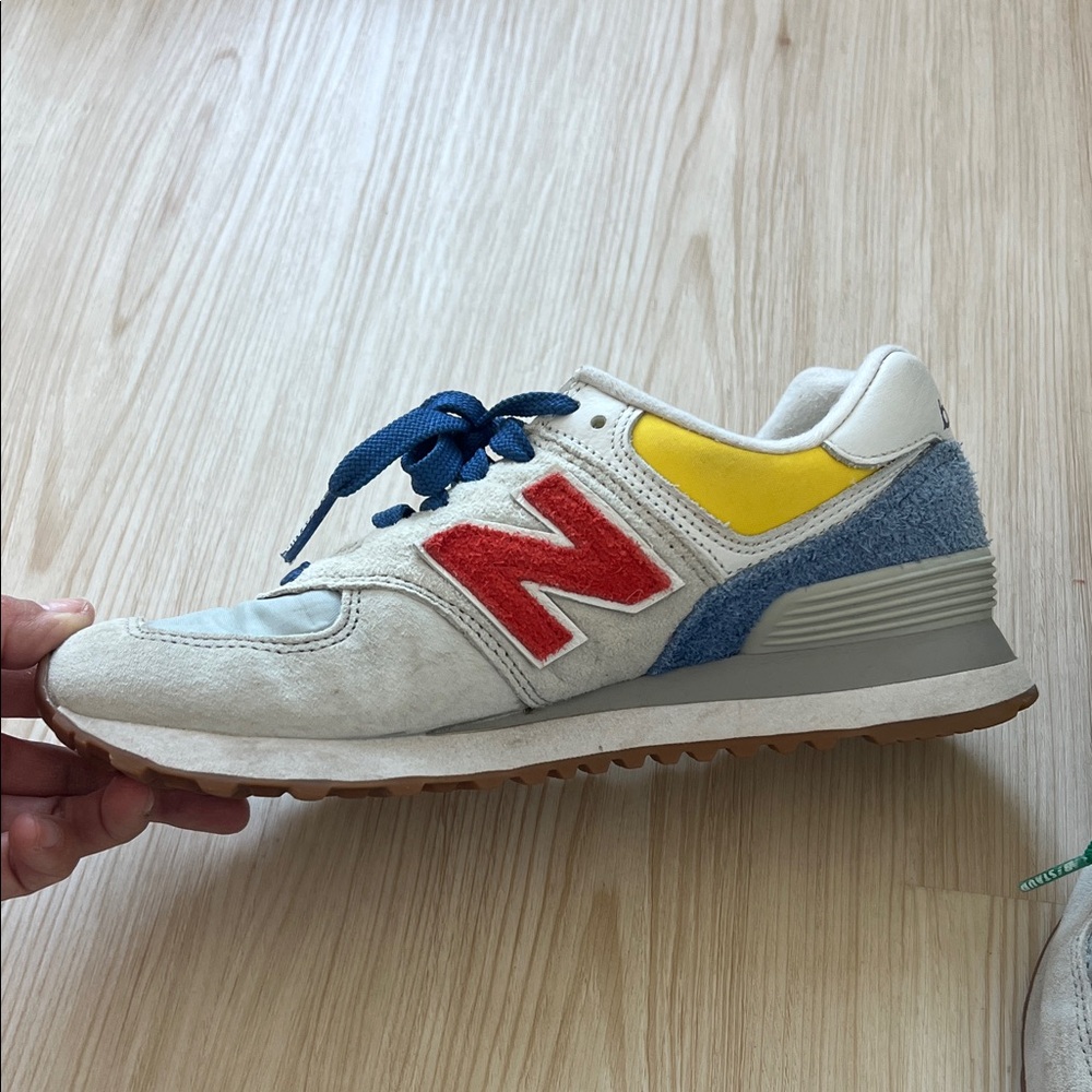 New Balance 574 x STAUD Limited Edition Multicolor Sneakers. Women 7/Men 5.5 - Picture 5 of 8